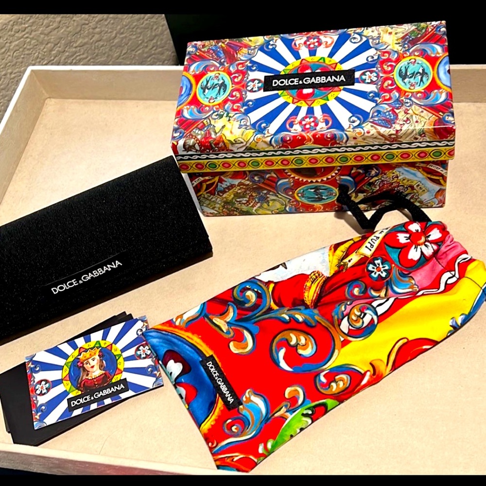 Dolce and Gabbana sunglasses case and box